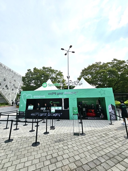 Spotify x Stray Kids booth at KSPO DOME