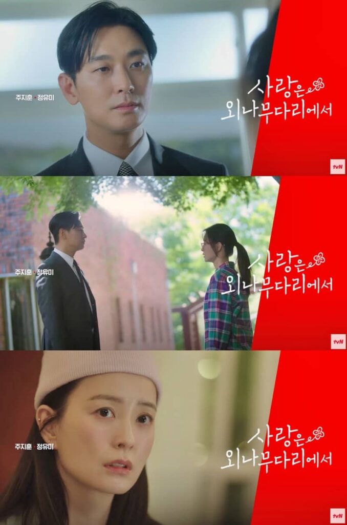 Ju Ji Hoon and Jung Yu Mi in new drama “Love on a Single Log Bridge”  | tvN