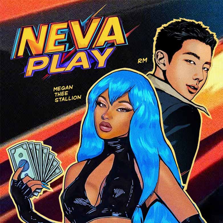 “Neva Play” Poster by Megan Thee Stallion ft. BTS RM. | Official X