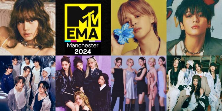 2024 MTV Europe Music Awards (EMA) Nominations: Spotlight on Kpop Nominees