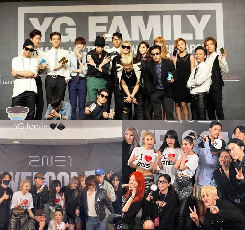 YG Entertainment artists past and present. | Multiple Sources