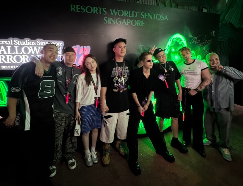 Jackson Wang visits Under the Castle Haunted House at Universal Studios Singapore