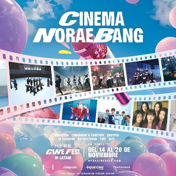 HYBE CINE FEST K-pop in Latin America ENHYPEN cinema noraebang