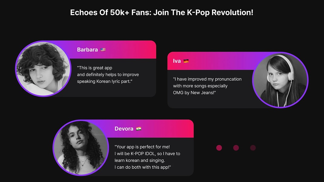 Users testimony | Kpop Pro STRA.CO