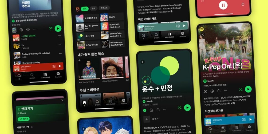 spotify free option south korea