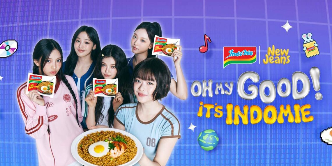 NewJeans for Indomie, Indonesian brand of instant noodles. | @cato_o_o on X