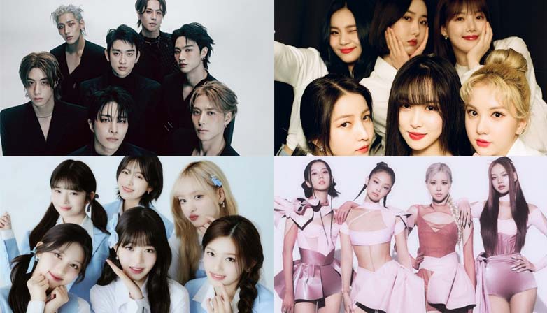 GOT7, GFRIEND, IVE, BLACKPINK. | Multiple Sources.