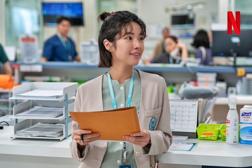 Ha Young as Cheon Jang Mi in"The Trauma Code: Heroes on Call" character poster. | Netflix