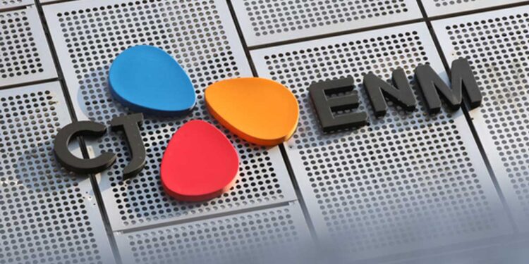 CJ ENM logo. | JoongAng