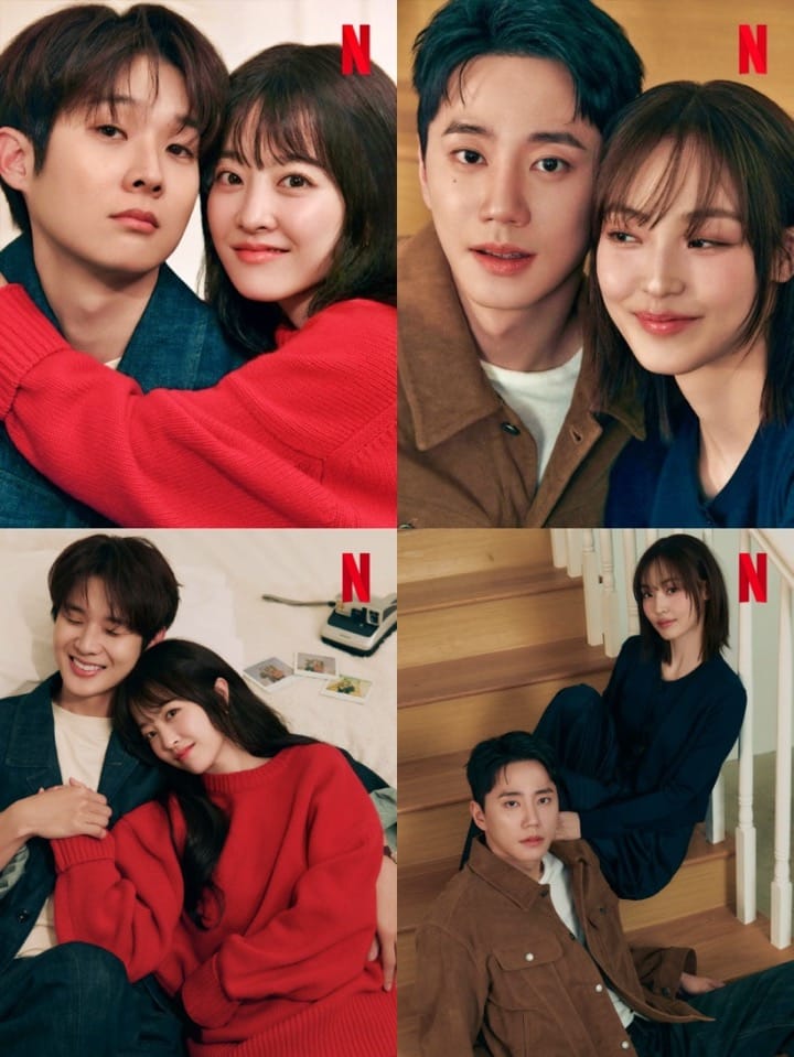 Korean drama “Melo Movie” cast members: Choi Woo Shik, Park Bo Young, Lee Jun Young, and Jeon So Nee. | Netflix