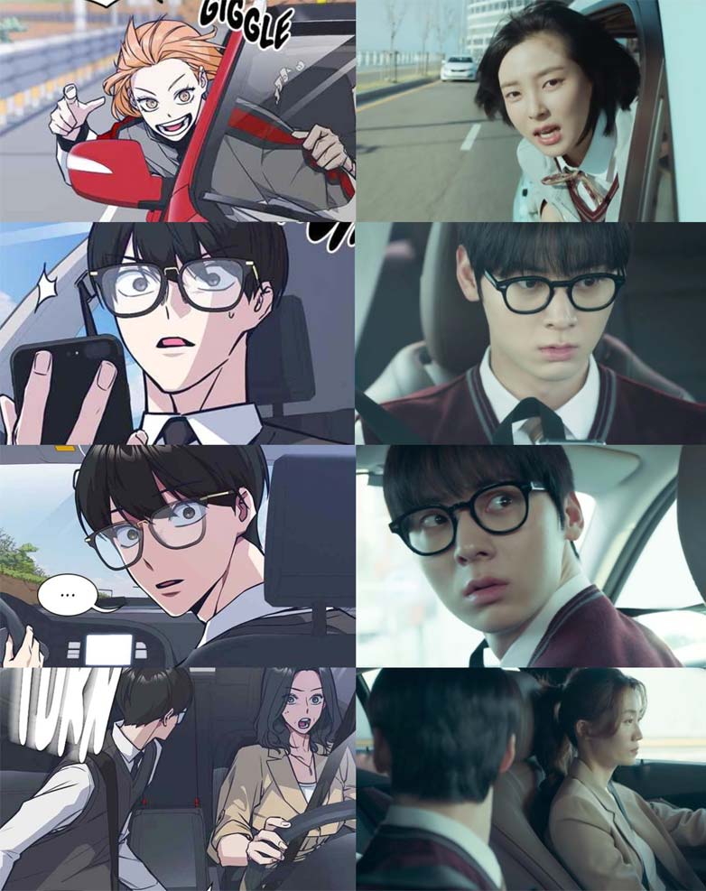 “Study Group” webtoon and K-drama scenes. | Multiple Sources