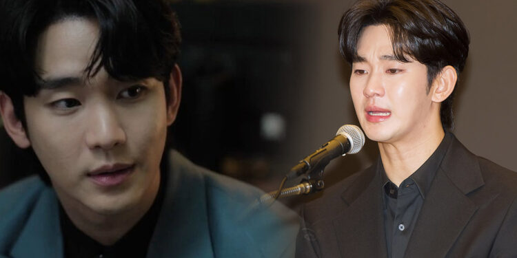 Kim Soo Hyun in “Knock Off” & press conference. | Multiple sources