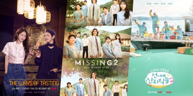 tvN Asia April program new K-drama and variety show