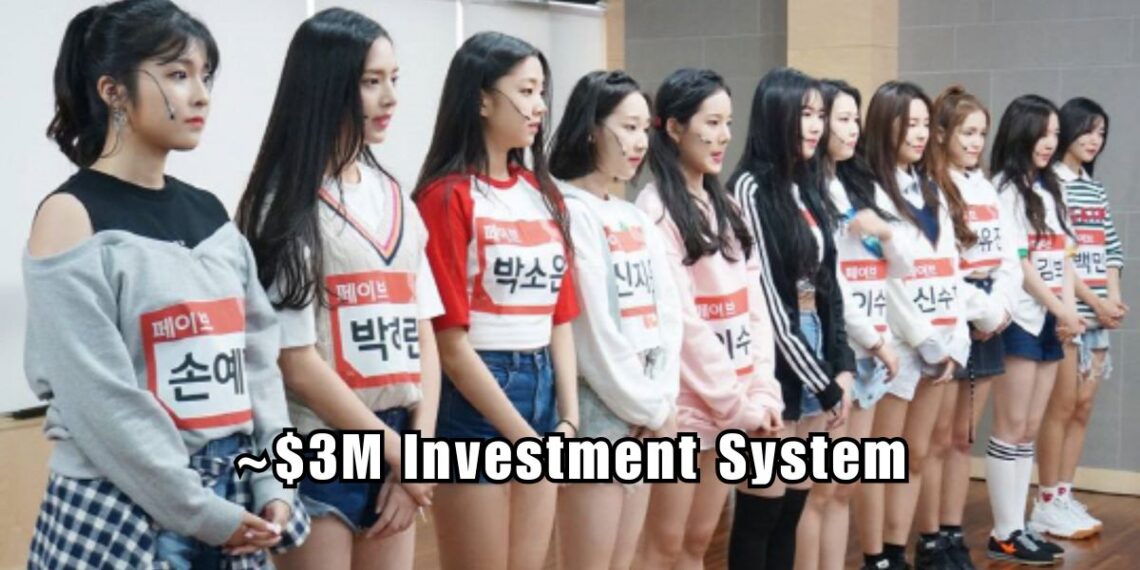 mix nine k-pop trainee audition system