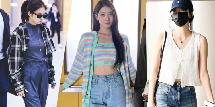K-pop style BLACKPINK Jennie, kep1er Xiaoting, Le Sserafim Eunchae