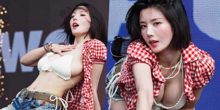 Kwon Eunbi “Crazy in Love” stage at Waterbomb Festival Seoul 2025. | YouTube 