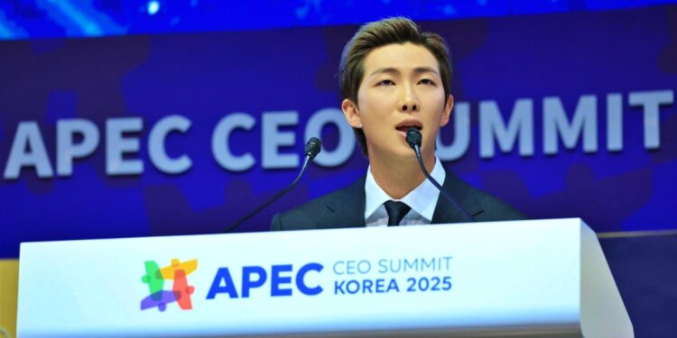 BTS Leader RM Calls on World Leaders to Support Creators in Historic APEC 2025 Speech