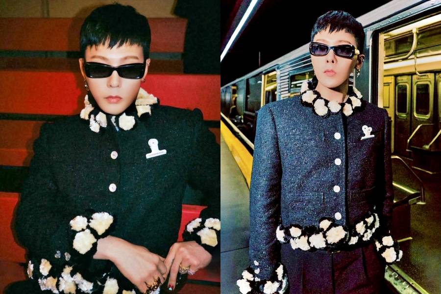 The K-pop fashion icon, G-Dragon, at the Chanel event | Instagram @xxxibgdrgn