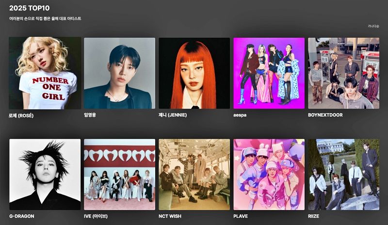 TOP 10 Kpop Artists | melon.com