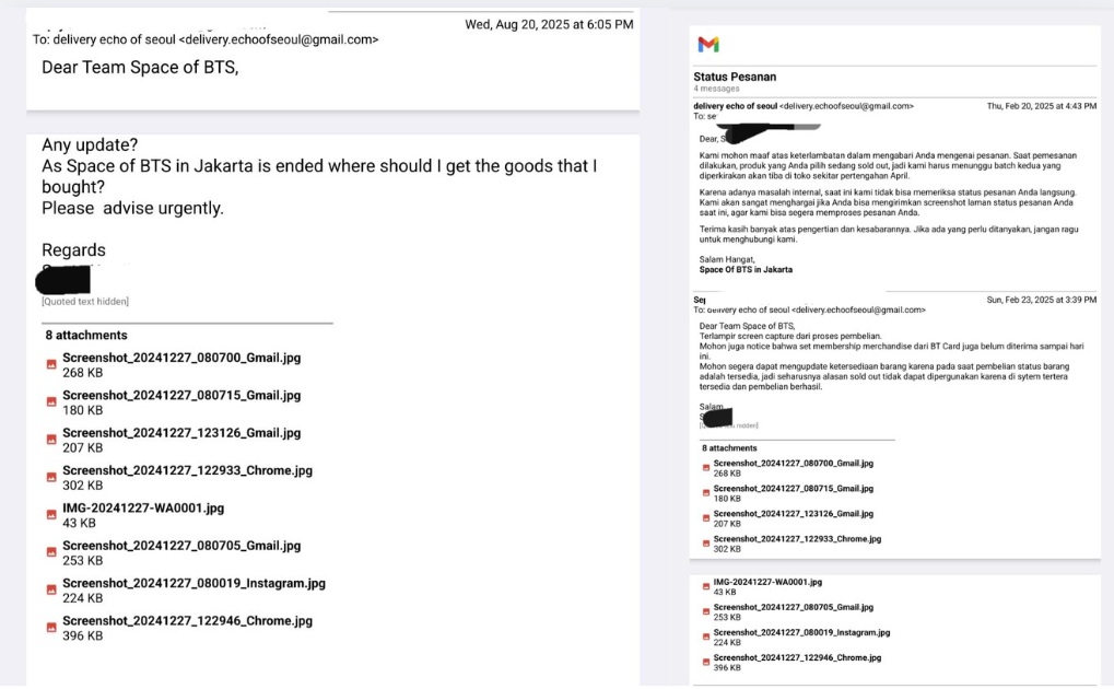 Ms. Z's email proofs