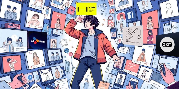 Korean Entertainment Illustration