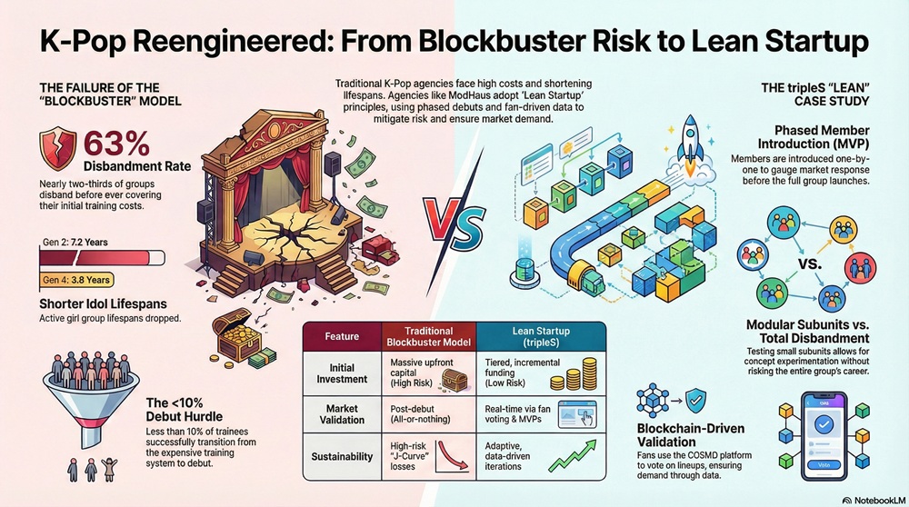 K-pop business is changing | Infographic generated by AI