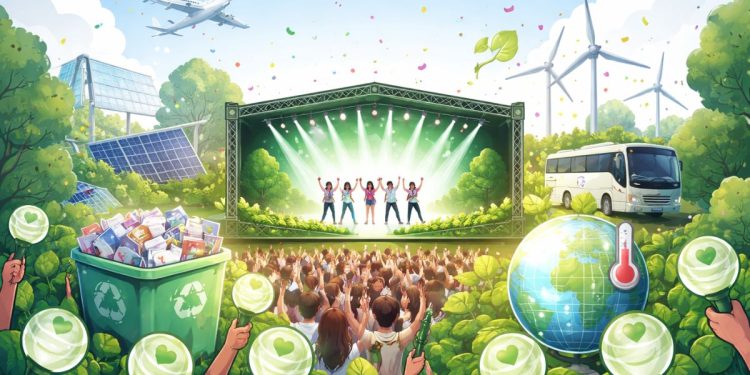 kpop4planet demands k-pop carbon hunters low-carbon concert and plastic waste reduce