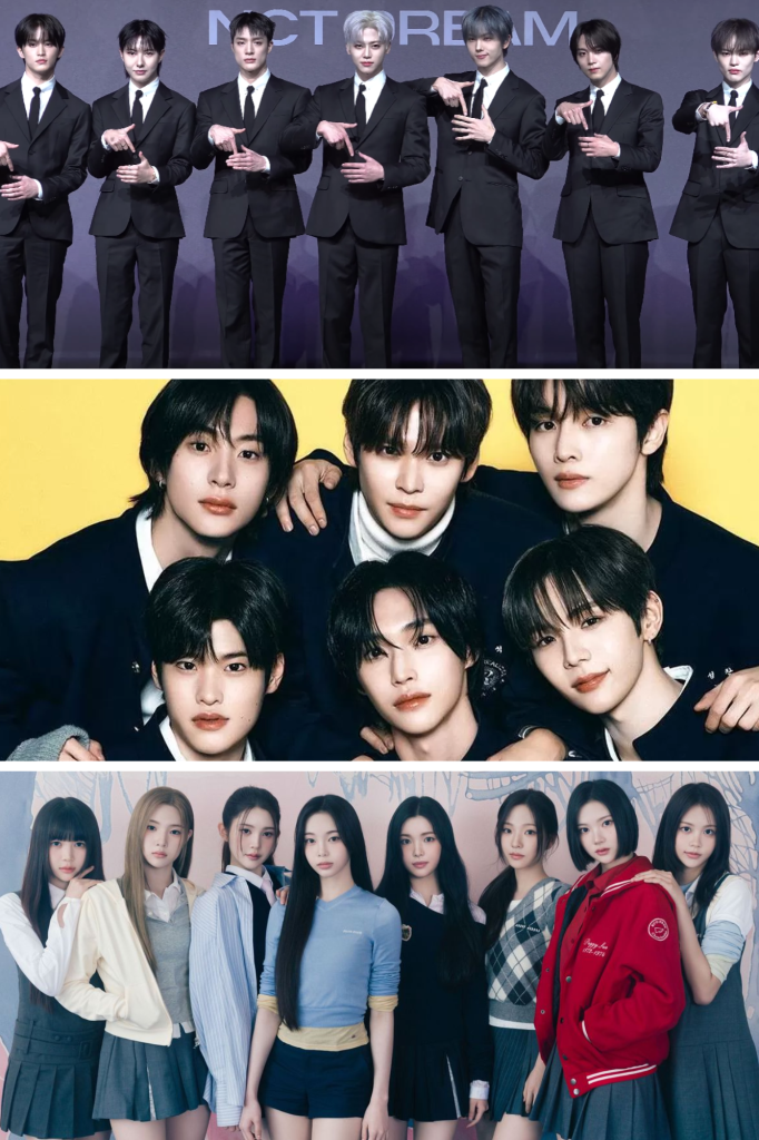 NCT Dream, RIIZE, and Hearts2Hearts | Multiple sources