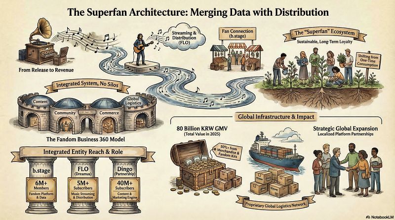 Bemyfriends and Dreamus are building a global superfan. | Notebook LM