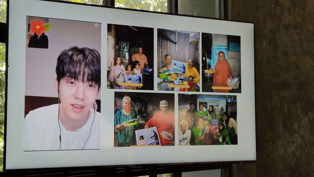 One of ‘My Day and Jars Social Project’’s activities, they reported the activity during a fan-call