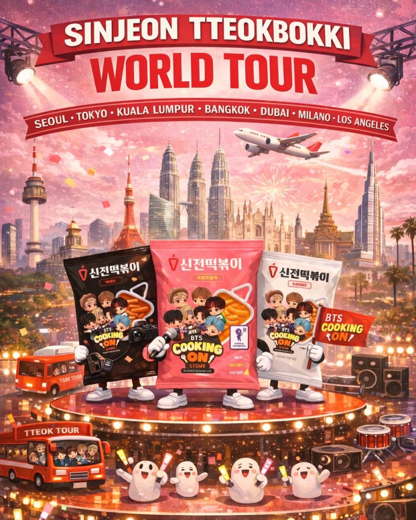BTS tteokbokki world tour