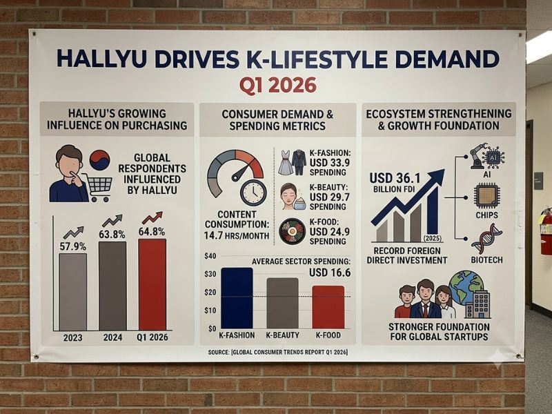 Hallyu Drives K-Lifestyle Demand | Created by AI