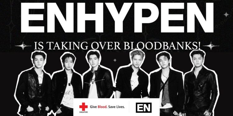 Singapore Red Cross x ENHYPEN K-pop fandom to good cause saving lives
